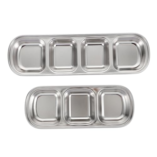 UKCOCO 2Stücke Futtertablett Multi Grid Fütterungsplatten für Haustiere Langlebig Reinigen für Hamster und Pet Zubehör von UKCOCO