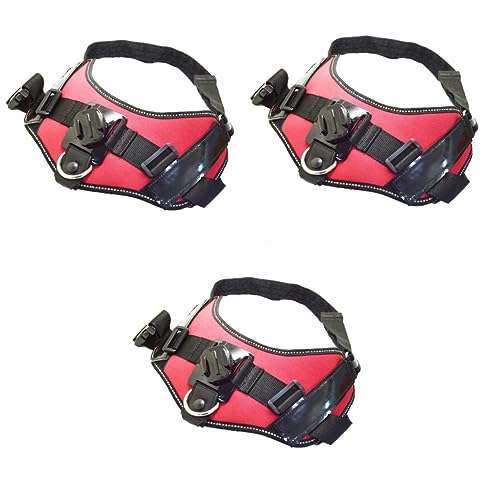 UKCOCO 3 Stück 360 tierkamera plastiktisch Dog Accessories Hundeauslauf Kamerahalterung caakg Camera Mount Brustgeschirr für Hunde Brustgurthalterung für Hunde Zubehör Hundeleine rotieren von UKCOCO