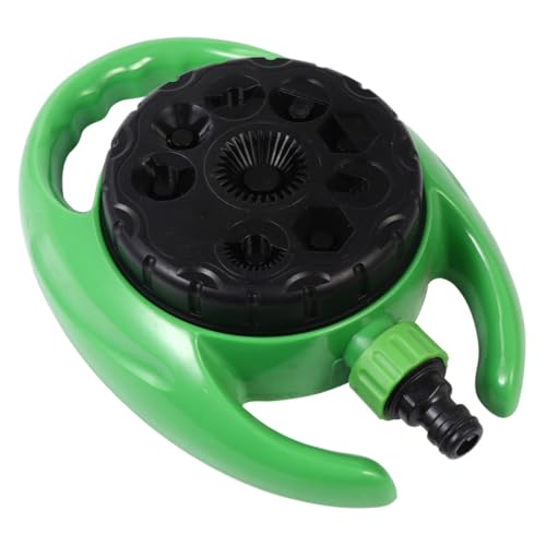 UKCOCO 360 Garten Automatiksprinkler Sprinkler Für Gärten Bewässerungsschlauch Sprühsprinkler Für Rasenflächen Bewässerung Großflächige Abdeckung Wassersprinkler Abs Grün von UKCOCO