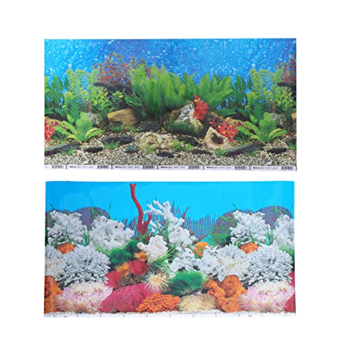 UKCOCO 3D-Aufkleber 3D-Tapete 3D Aquarium Tapete Aquarium Hintergründe Fischbeh?lter Hintergrund Hintergrund Aufkleber Aquarin Poster Hintergrund Hintergrund Für Aquarium Fischtank von UKCOCO