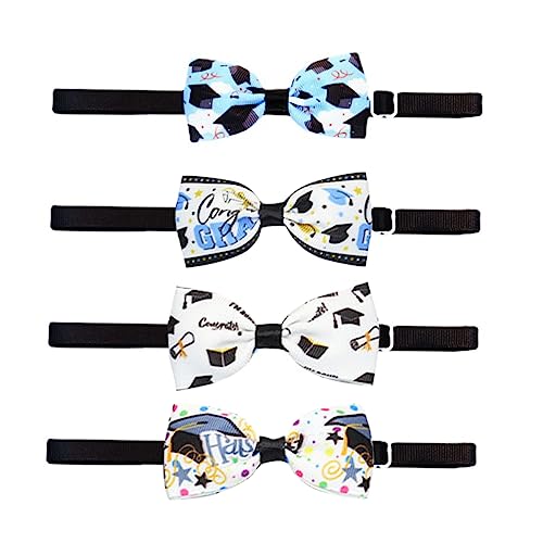 UKCOCO 4 Stück Haustier Fliege Satin Fliege Abschluss Haustier Krawatten Marineblaue Fliege Für Hunde Zubehör Hündchen Mit Smoking Für Katzen Haustierhalsband Hundefliege UKCOCO 4 Stück Haustier Fliege Satin Fliege Abschluss Haustier Krawatten Marineblaue Fliege Für Hunde Zubehör Hündchen Mit Smoking Für Katzen Haustierhalsband Hundefliege von UKCOCO