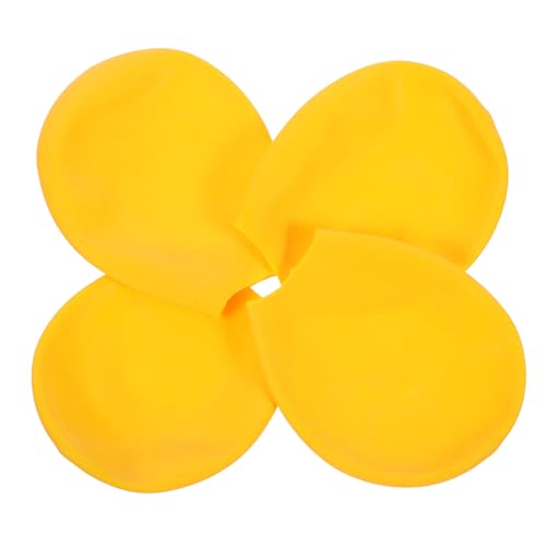 UKCOCO 4 Stück Hundestiefel wasserdichte hundeschuhe Welpe Hundeschuhe & Pfotenschützer Klaue Dog Shoes Hundeschuhe für draußen Gummistiefel Schuhe für Hunde Stiefel für Hunde Yellow von UKCOCO