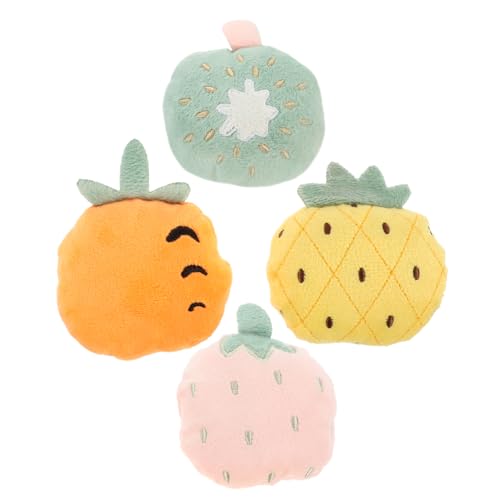 UKCOCO 4 Stück Plüschtier Katzenspielzeug Hallo Katze Kuscheltier Ausgestopft Kätzchen Kauspielzeug Zahnen Crinkle Cat Toy Quietschspielzeug Für Katzen Katzenkätzchen Obst UKCOCO 4 Stück Plüschtier Katzenspielzeug Hallo Katze Kuscheltier Ausgestopft Kätzchen Kauspielzeug Zahnen Crinkle Cat Toy Quietschspielzeug Für Katzen Katzenkätzchen Obst von UKCOCO