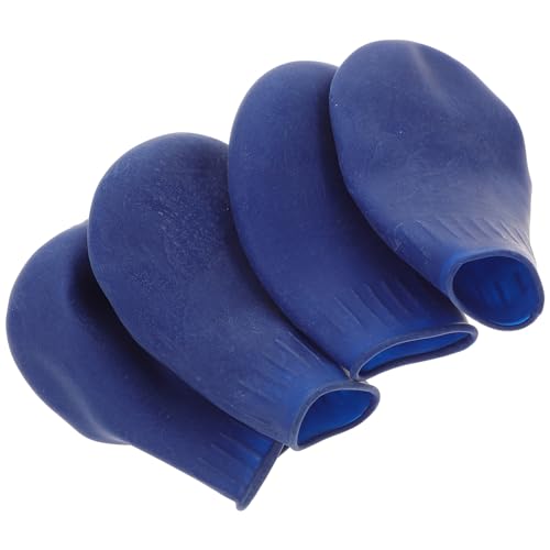 UKCOCO 4 Stück Schuhe für Hunde hundeschuhe Dog Shoes Regen Stiefel Nicht Haustierbedarf Hund Galoschen Körperpflege rutschfeste Hundesocken Abdeckung Blue von UKCOCO