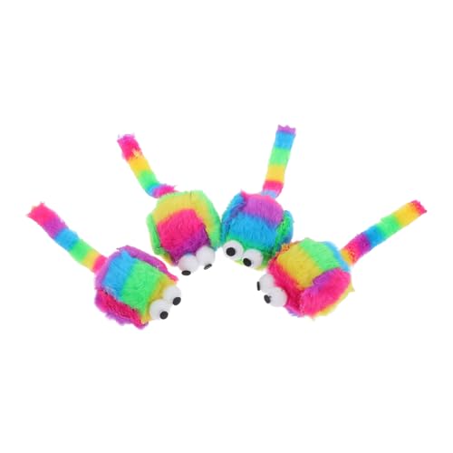 UKCOCO 4 Stück Simulierte Plüschmaus Katze Teaser Kätzchen Mäuse Für Katzen Katzenspielzeug Für Wohnungskatzen Nachahmung Gefüllte Mäuse Spielzeugmaus Für Haustiere UKCOCO 4 Stück Simulierte Plüschmaus Katze Teaser Kätzchen Mäuse Für Katzen Katzenspielzeug Für Wohnungskatzen Nachahmung Gefüllte Mäuse Spielzeugmaus Für Haustiere von UKCOCO
