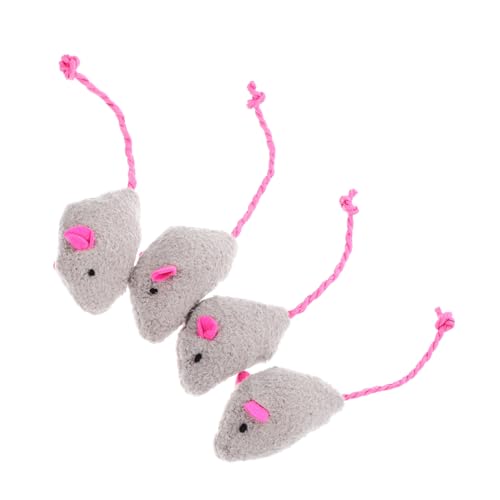 UKCOCO 4 Stück Simulierte Plüschmaus Mausfangspielzeug Plüsch- -Ornament Katzen- -Plüsch Katze Plüschmaus simuliertes Katzenspielzeug Katze fängt Mausspielzeug UKCOCO 4 Stück Simulierte Plüschmaus Mausfangspielzeug Plüsch- -Ornament Katzen- -Plüsch Katze Plüschmaus simuliertes Katzenspielzeug Katze fängt Mausspielzeug von UKCOCO