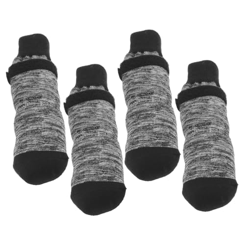 UKCOCO 4Stücke Atmungsaktive Hundesocken Für Kleine rutschfeste Pfotenschützer Aus Baumwolle Für Winter Für Schutz Und Gradation von UKCOCO