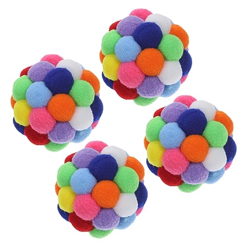 UKCOCO 4Stücke Interaktive Katzenspielzeugbälle Mit Glöckchen Fuzzy Bälle Für Katzen Kratzspielzeug Für Katzenminze Und Spielspaß UKCOCO 4Stücke Interaktive Katzenspielzeugbälle Mit Glöckchen Fuzzy Bälle Für Katzen Kratzspielzeug Für Katzenminze Und Spielspaß von UKCOCO