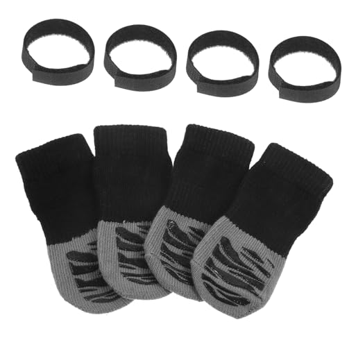 UKCOCO 4Stücke rutschfeste Hundesocken Atmungsaktive Und Waschbare Pfotenschutz Für Indoor Und Outdoor Aktivitäten Austauschbare Hundesocken von UKCOCO