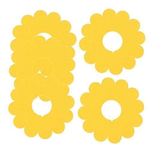 UKCOCO 5 Stück Katzenhalsband Haustier Kragen Zubehör Plaudern Name Katzenhalskrawatten Stichworte Nacken Schild Katzenhalsbänder Yellow von UKCOCO
