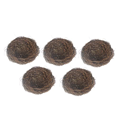 UKCOCO 5 Stücke Vogel Rattan Nest Material Nesting Natürliche Vögel Kleine Outdoor Vogel Nest Große Dekoration Bambus von UKCOCO