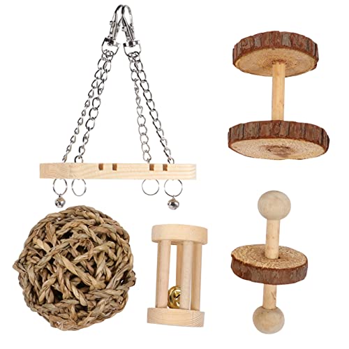 UKCOCO 5Stücke Hamster Aus Holz Teiliges Kauspielzeug Für Gesunde Zähne Für Chinchillas Und Kleine Nagetiere Langlebig Und Sicher Für Käfig UKCOCO 5Stücke Hamster Aus Holz Teiliges Kauspielzeug Für Gesunde Zähne Für Chinchillas Und Kleine Nagetiere Langlebig Und Sicher Für Käfig von UKCOCO