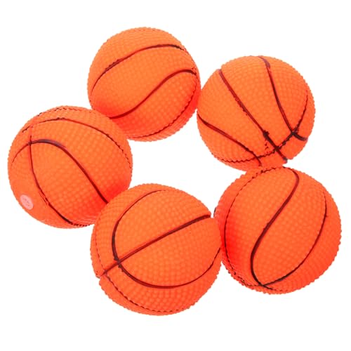 UKCOCO 5Stücke Kleine Basketballspielzeuge Teiliges aus Sicherem Vinyl Quietschend für Welpen Schützt Möbel und Sorgt für Stundenlangen Spielspaß UKCOCO 5Stücke Kleine Basketballspielzeuge Teiliges aus Sicherem Vinyl Quietschend für Welpen Schützt Möbel und Sorgt für Stundenlangen Spielspaß von UKCOCO