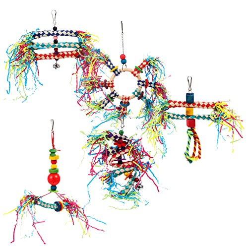 UKCOCO 5stücke Hängende Papageien Spielzeuge Buntes Kauspielzeug Für Vögel Für Wellensittiche Sittiche Und Große Papageien Fördert Das Nagen Und Spielverhalten UKCOCO 5stücke Hängende Papageien Spielzeuge Buntes Kauspielzeug Für Vögel Für Wellensittiche Sittiche Und Große Papageien Fördert Das Nagen Und Spielverhalten von UKCOCO