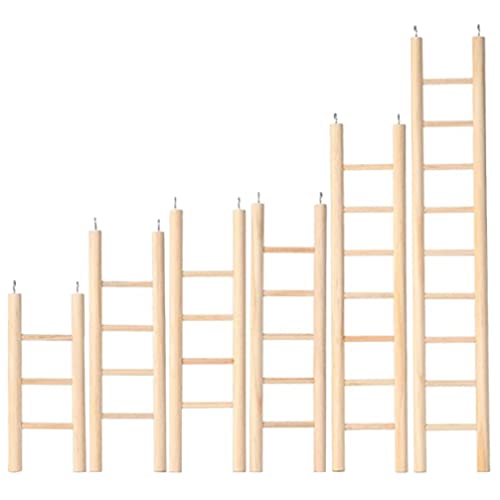 UKCOCO Nymphensittich Hamsterschaukel 6 Stücke Vogelleiter Spielzeug Hamster Treppen Holz Vogel Papagei Holzleitern Kletterleiter Käfigspielzeug für Papageien Wellensittiche e Hamster UKCOCO Nymphensittich Hamsterschaukel 6 Stücke Vogelleiter Spielzeug Hamster Treppen Holz Vogel Papagei Holzleitern Kletterleiter Käfigspielzeug für Papageien Wellensittiche e Hamster von UKCOCO