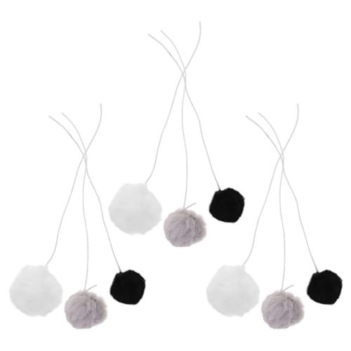 UKCOCO 9 Stück Katzenkratzbaum-plüschball Kleine Spielzeuge Innen Haustierjagdspielzeug Neckender Ball Haustier Katzenspielzeug Kätzchen Jagen Bommel UKCOCO 9 Stück Katzenkratzbaum-plüschball Kleine Spielzeuge Innen Haustierjagdspielzeug Neckender Ball Haustier Katzenspielzeug Kätzchen Jagen Bommel von UKCOCO