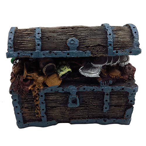 UKCOCO Aquarium Dekoration Dekorationen Für Aquarienkisten Piratenschatz Aquarienboden Fisch-Ornament Ruhe Im Aquarium Zubehör Für Schildkrötenpanzer Künstlich Harz Schatztruhe UKCOCO Aquarium Dekoration Dekorationen Für Aquarienkisten Piratenschatz Aquarienboden Fisch-Ornament Ruhe Im Aquarium Zubehör Für Schildkrötenpanzer Künstlich Harz Schatztruhe von UKCOCO