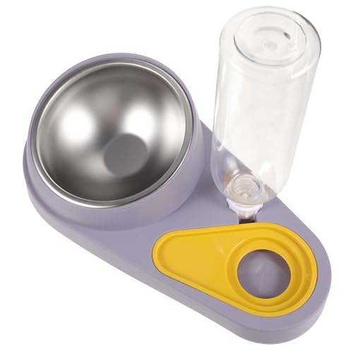 UKCOCO Automatic Pet Feeder and Water Dispenser Spill Pet Bowl for Dogs and Cats Food Storage and Feeding Plastic Grey Color von UKCOCO