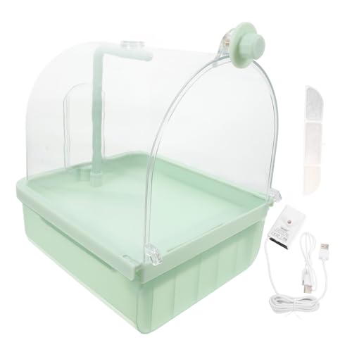 UKCOCO Automatische Badewanne Von Vogelbädern Sittichspielzeug Für Kleine Vögel Im Käfig Vogelzubehör Sittichbad Für Käfig Papageienbad Vogelkäfigbad Abs Light Green UKCOCO Automatische Badewanne Von Vogelbädern Sittichspielzeug Für Kleine Vögel Im Käfig Vogelzubehör Sittichbad Für Käfig Papageienbad Vogelkäfigbad Abs Light Green von UKCOCO