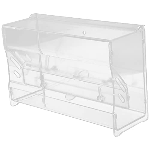 UKCOCO Automatische Mulde Füttern Futtertrog Für Hühner Futterautomat Für Hühner Futterspender Fütterung Vogelhäuschen Für Draussen Vogelhäuschen Groß Transparent Acryl von UKCOCO