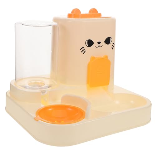 UKCOCO Automatischer Futter und Wasserspender für Katzen und Kleine Futterstation mit Großem Fassungsvermögen Pflegeleichtes Design für Langfristige Fütterung von UKCOCO