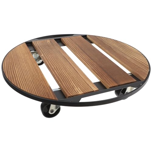 UKCOCO Blumentopfuntersatz Pflanzen Pflanzentrolley Mit Rädern Robuster Pflanzenständer Topfpflanzentransporter Pflanzenrollen Mit Rädern Rollständer Rollpflanzenständer von UKCOCO