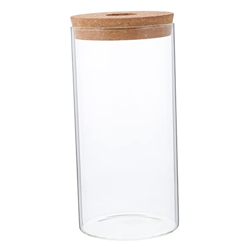 UKCOCO Borosilikatglas ökologischer Flasche Glaskanister Terrarienglas aus Glas Terrariumvase Glasterrarium mit Deckel Anzuchtgefäße aus Glas Pflanzgefäß Terrarienflasche Transparent von UKCOCO