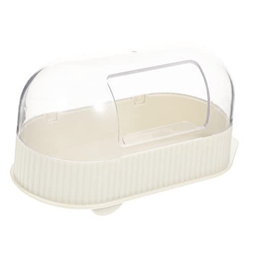 UKCOCO Kasten Hamster Toilette Badezimmer Hamsterhaus Rennmaus Badezimmer Sandbadehaus Aus Kunststoff Hamster Badewanne Tierische Sandbadbox Hamsterbad Doppelter Zweck Urin Sand Abs von UKCOCO