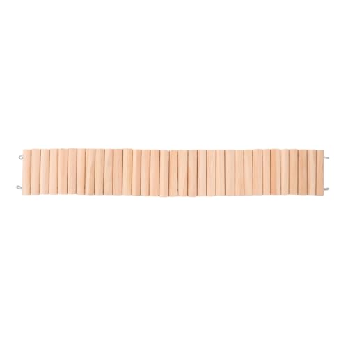 UKCOCO Hamster Holzbrücke Mit Kletterleiter Und Hängeleiter Für Kleine Haustiere Sicherer Spielzeug Für Hamster Ratten Meerschweinchen Und Andere Nager Natürlichem von UKCOCO