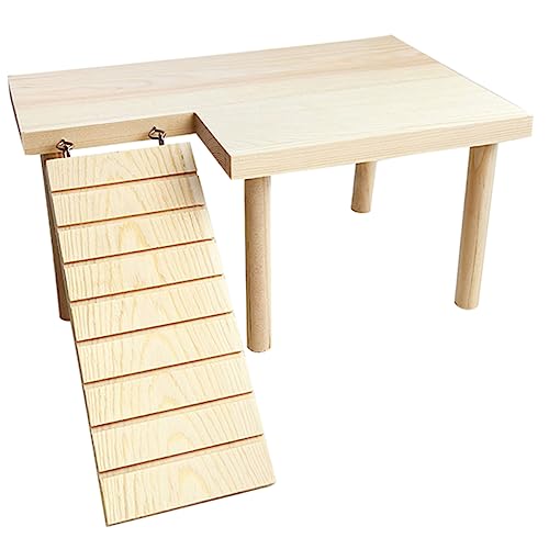 UKCOCO Dekorative Hamsterspielzeug Mit Holzleiter Für Kleintiere Natürliche Ratten Und Hamsterstation Für Käfige Und Spielbereiche Und Sicher UKCOCO Dekorative Hamsterspielzeug Mit Holzleiter Für Kleintiere Natürliche Ratten Und Hamsterstation Für Käfige Und Spielbereiche Und Sicher von UKCOCO