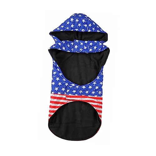 UKCOCO Dekorativer Winter Haustier-Hoodie Aus Polyester Für Hunde Bequemes Waschbares Kostüm Mit Einfacher Handhabung Für Fotografie Blau von UKCOCO