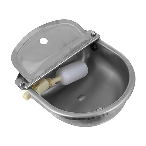 UKCOCO Edelstahl Trinkbrunnen Viehtränke Professionelle Viehtränke Viehtränke Viehtränke Automatischer Viehtränke Silberfarben UKCOCO Edelstahl Trinkbrunnen Viehtränke Professionelle Viehtränke Viehtränke Viehtränke Automatischer Viehtränke Silberfarben von UKCOCO