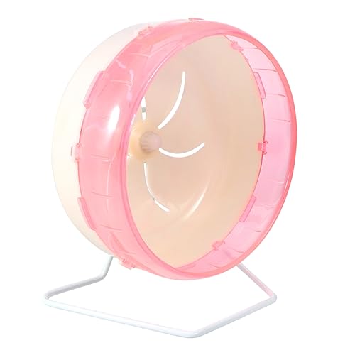 UKCOCO Eichhörnchen Spielrad ruhig Übung Laufrad für Haustiere nager Nagetier Nagetierkäfig Haustier Rad Haustierrad Eichhörnchen Rosa von UKCOCO