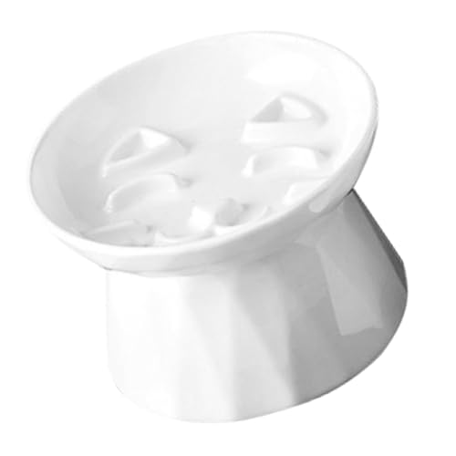 UKCOCO Erhöhter Katzennapf Stabilem Stand Ergonomisches Design für Bequemes Füttern und Große Kapazität zu Reinigen für Katzen und Kleine von UKCOCO