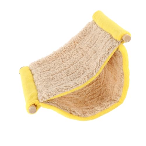 UKCOCO Hängende Plüschhängematte Vogelbett Rattenbett Hamsternest Klettertier-hängematten Haustierhängematte Vogelnest Vogelzubehör Kleintierhängematten Frettchen Bett Flanell Yellow UKCOCO Hängende Plüschhängematte Vogelbett Rattenbett Hamsternest Klettertier-hängematten Haustierhängematte Vogelnest Vogelzubehör Kleintierhängematten Frettchen Bett Flanell Yellow von UKCOCO