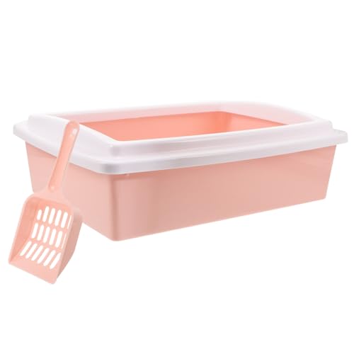 UKCOCO Halbgeschlossene Katzentoilette Mit Abnehmbarem Hohen Und Katzentoiletten Für Kleine Haustiere Reinigen Und Spritzschutz UKCOCO Halbgeschlossene Katzentoilette Mit Abnehmbarem Hohen Und Katzentoiletten Für Kleine Haustiere Reinigen Und Spritzschutz von UKCOCO