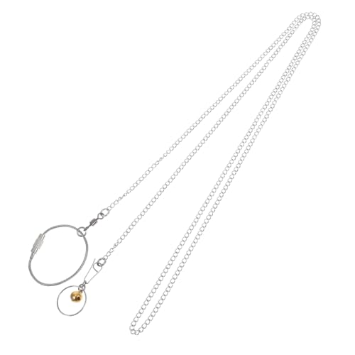 UKCOCO Halsband mit Vogelkette Vogelfüße Ara-Leine Hühnerleine Vogelgeschirr für Sittiche Cockatiel -Geschirr Vogelbeinring Papagei Fußring Rostfreier Stahl Silver UKCOCO Halsband mit Vogelkette Vogelfüße Ara-Leine Hühnerleine Vogelgeschirr für Sittiche Cockatiel -Geschirr Vogelbeinring Papagei Fußring Rostfreier Stahl Silver von UKCOCO