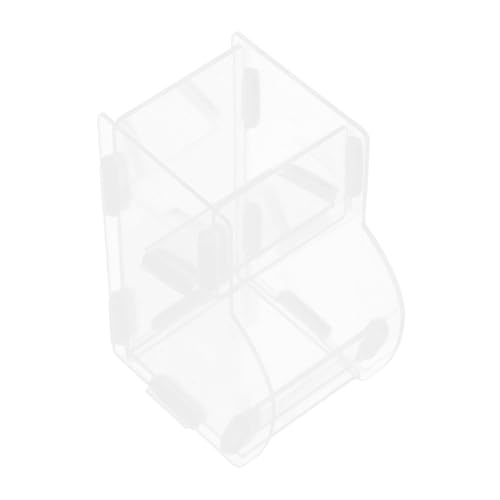 UKCOCO Hamster Auto -Feeder Clear Acryl Food Storage Bowl Automatischer Spender Für Zwerghamster Kleiner Mäuse Mini Hedgehog Meerschweinchenpaarrotes (en) von UKCOCO
