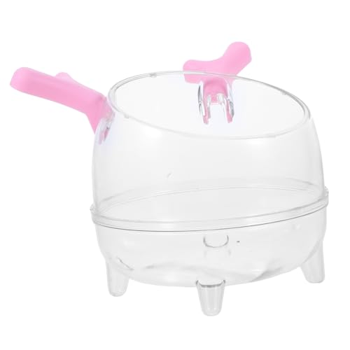 UKCOCO Hamster Badezimmer Toilette Hamster Badsand Hamster Substratbehälter Kleintierkäfig Zubehör Rennmaus Sandbadeschale Hamstersand Kleintier Einstreu Einstreu Pink The Pet von UKCOCO