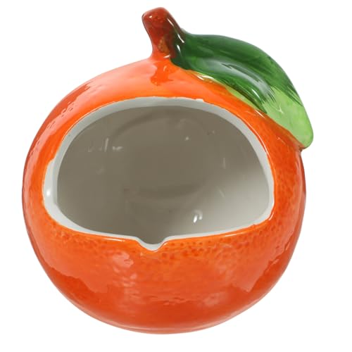 UKCOCO Keramisches Hamster Nest Orange Kühlendes Schlafbett Für Kleine Haustiere Leicht Zu Reinigen Und Stylisch Für Zuhause Oder Unterwegs von UKCOCO