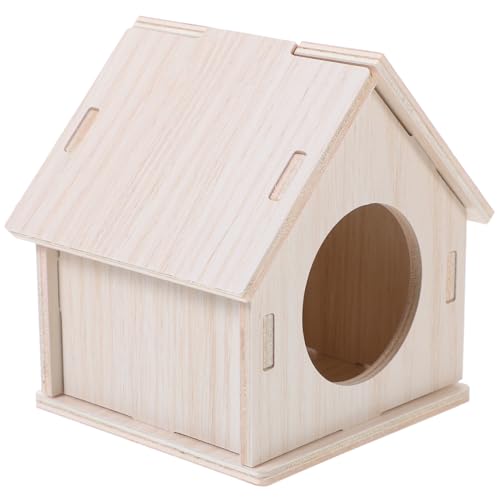 UKCOCO Hamster Holzhaus Schlafzimmer Meerschweinchen verbirgt Sich Hamsterbett-Versteck Hamsterhaus Tunnel Hamster -Versteck Hamsterhäuser Käfig-Eichhörnchenhaus hölzern UKCOCO Hamster Holzhaus Schlafzimmer Meerschweinchen verbirgt Sich Hamsterbett-Versteck Hamsterhaus Tunnel Hamster -Versteck Hamsterhäuser Käfig-Eichhörnchenhaus hölzern von UKCOCO