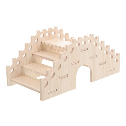 UKCOCO Kleintier Spielzeug Holzleiter Brücke Für Hamster Meerschweinchen Chinchillas Natürlicher Kletterspaß Einfach Zu Reinigen Sicher Langlebig Für Käfige Fördert Das von UKCOCO