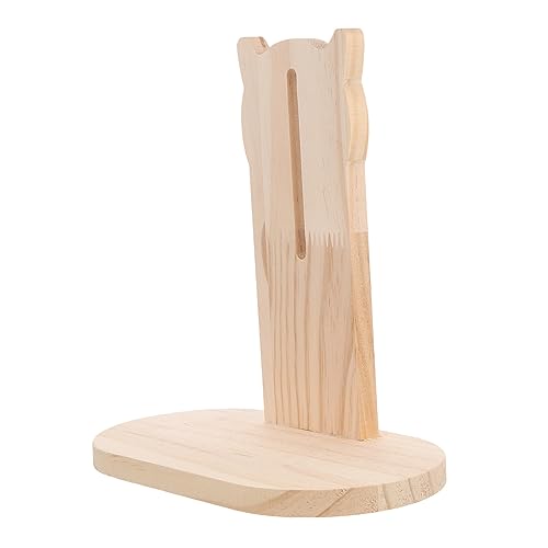 UKCOCO Hamster Laufrad Hamsterrad Mit Ständer Hamsterrad Basis Hamster Zubehör Drehständer Kleintiere Ständer Für Hamsterrad Haustier Leise Übung Hamsterkäfig Aus Holz von UKCOCO