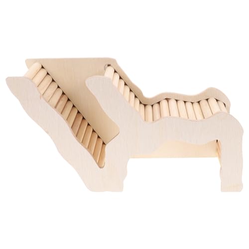 UKCOCO Hamsterhaus-Kletterleiter aus Holz für Zwerghamster, Rennmäuse, Mäuse oder ähnlich große Haustier-Spielzeug UKCOCO Hamsterhaus-Kletterleiter aus Holz für Zwerghamster, Rennmäuse, Mäuse oder ähnlich große Haustier-Spielzeug von UKCOCO