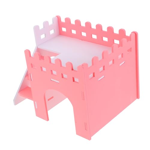 UKCOCO Hamsterhaus Mit Rampe Doppellagige Villa Für Kleintiere Zu Reinigen Mehrere Hamster UKCOCO Hamsterhaus Mit Rampe Doppellagige Villa Für Kleintiere Zu Reinigen Mehrere Hamster von UKCOCO