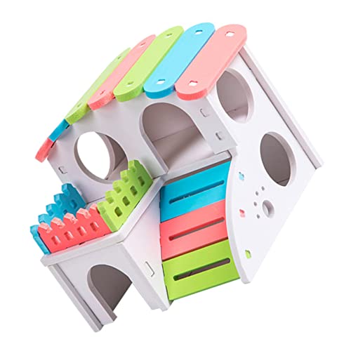 UKCOCO Hamsterhaus Verstecke Haustier Meerschweinchen Hamster Versteck Lebensraum Zwinger Hamster Log Versteck Nest Hamster Unterschlupf Kleine Hamster Hamsterhütte von UKCOCO