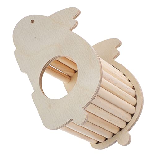 UKCOCO Hamsternest Hamster hamsterspielzeug Hamster Käfig Einzelteil nagerhaus Haustiere Käfige für Meerschweinchen kleines Versteck für Hamster Versteck aus Hamsterholz hölzern von UKCOCO