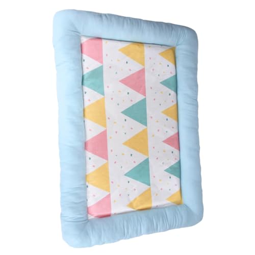 UKCOCO Haustier-Schlafbett Haustierkühlkissen kleines hundebett Welpenbett Haustierbetten Bettmatte Kühlung hundebetten Haustier Winternest Haustier Cooles Haustierbetthaus Blue von UKCOCO