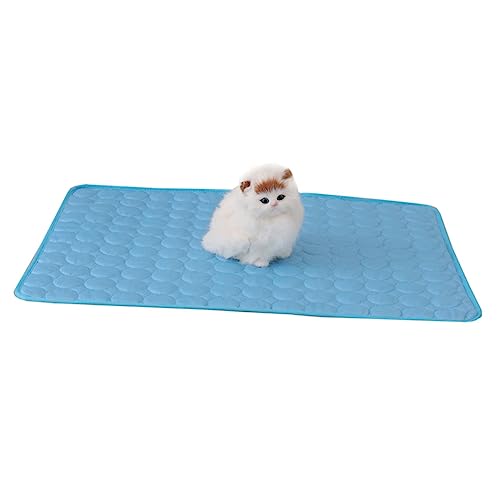 UKCOCO Haustier -Sommermatte Hundebett mittel Kühldecke für Hunde Hundehütte kühlmatten für Haustiere Haustierkühlmatte hundebetten Hund Sommermatte Sommerkühlmatte für Haustiere Sky-Blue von UKCOCO