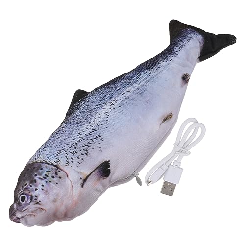 UKCOCO Elektrischer Springender Fisch Katzenspielzeug Mit USB-Ladung Haustierfischspielzeug Katzen-springfischspielzeug Zum Greifen Und Spielen Inklusive Katzenminze-Packung UKCOCO Elektrischer Springender Fisch Katzenspielzeug Mit USB-Ladung Haustierfischspielzeug Katzen-springfischspielzeug Zum Greifen Und Spielen Inklusive Katzenminze-Packung von UKCOCO